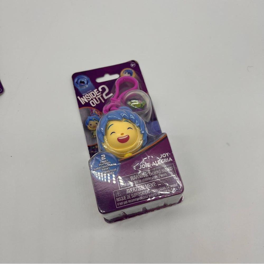 Disney Pixar INSIDE OUT 2 Fidget Figure Bag Clip on Keychain JOY